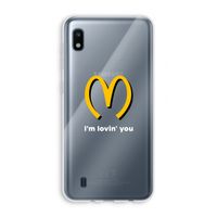 I'm lovin' you: Samsung Galaxy A10 Transparant Hoesje