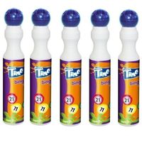 5x Blauwe bingostift/markers 43 ml