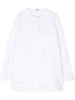 ASPESI chemise en lin à manches longues - Blanc