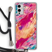 Pastel Echoes: OnePlus 9 Transparant Hoesje met koord