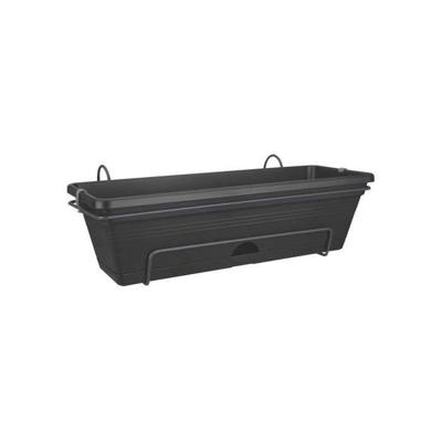 ELHO Balconniere Green Basics Allin1 50 - Exterieur & balkon - L 25,7 x B 47,3 x H 16,7 cm - Zwart wonen