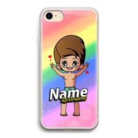 Chibi Maker man: iPhone 7 Transparant Hoesje