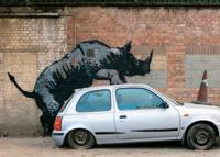 Kunstdruk Banksy - Nashorn 70x50cm Kunstdruk Banksy - Nashorn 70x50cm