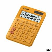 Rekenmachine Casio MS-20UC 2,3 x 10,5 x 14,95 cm Oranje (10 Stuks)