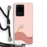 Wine: Samsung Galaxy S20 Ultra Transparant Hoesje met koord