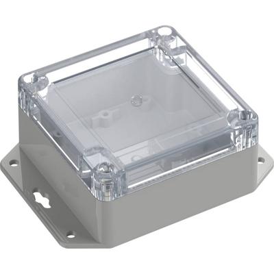 TRU COMPONENTS 6U07090905737 TC-13865236 Industriële behuizing 121.5 x 90 x 45 ABS-PC Lichtgrijs, Transparant 1 stuk(s)