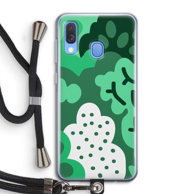 Bushes: Samsung Galaxy A40 Transparant Hoesje met koord