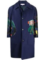 Walter Van Beirendonck Pre-Owned manteau à imprimé graphique - Bleu - thumbnail