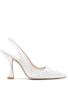 Stuart Weitzman escarpins 107 mm à détails de clous - Blanc