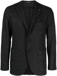 Tagliatore blazer boutonné à détail de broche - Noir