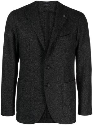 Tagliatore blazer boutonné à détail de broche - Noir Tagliatore blazer boutonné à détail de broche - Noir