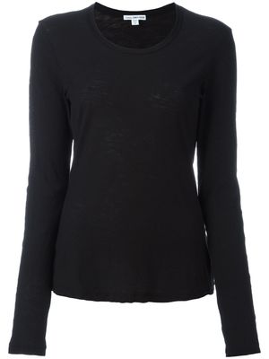 James Perse pull à encolure ronde - Noir