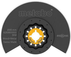 Metabo Accessoires Segment zaagblad | Hout + Metaal | BiM | 65mm | voor Multitool - 626960000