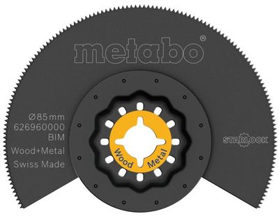 Metabo Accessoires Segment zaagblad | Hout + Metaal | BiM | 65mm | voor Multitool - 626960000