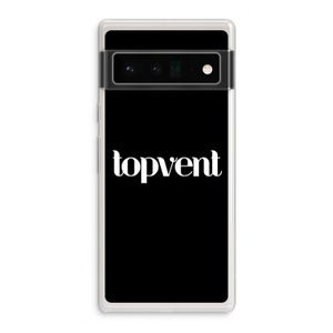 Topvent Zwart: Google Pixel 6 Pro Transparant Hoesje