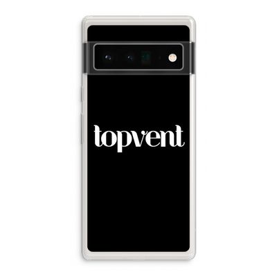 Topvent Zwart: Google Pixel 6 Pro Transparant Hoesje