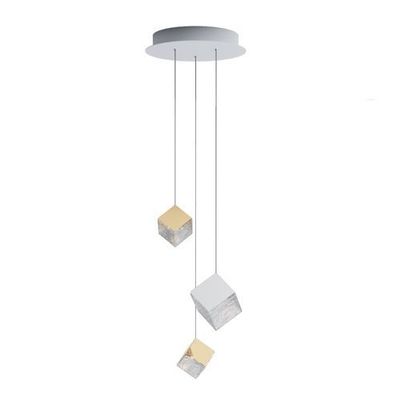 Bomma Pyrite 3 pcs Hanglamp - 2x goud 1x zilver