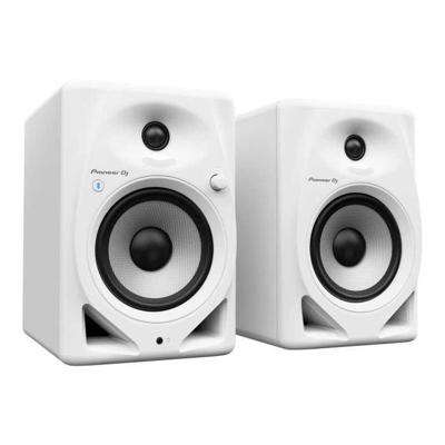 Paar Pioneer DJ DM-50D-BT-W monitoring speakers - Bluetooth - Bass Reflex - 2x25W - DJ of Productiemodus - Wit
