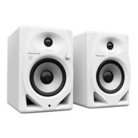 Paar Pioneer DJ DM-50D-BT-W monitoring speakers - Bluetooth - Bass Reflex - 2x25W - DJ of Productiemodus - Wit