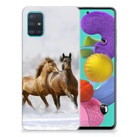 Samsung Galaxy A51 TPU Hoesje Paarden