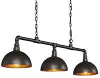 Hanglamp Industrial Tube 3L met Kap