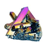 Ruwe Titanium Aura Kwarts Edelsteen Cluster 80-130 mm