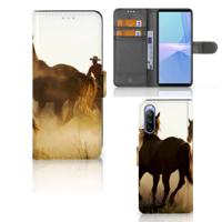 Sony Xperia 10 III | Telefoonhoesje | Met pasjeshouder | Design Cowboy