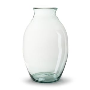 Bloemenvaas - Eco glas transparant - H45 x D19 cm   -