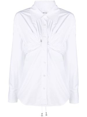 Alexander Wang chemise à taille froncée - Blanc