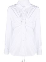 Alexander Wang chemise à taille froncée - Blanc