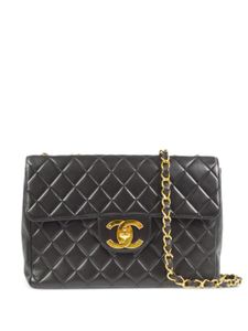 CHANEL Pre-Owned sac porté épaule Jumbo Classic Flap (1995) - Noir