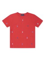 POLO RALPH LAUREN KIDS t-shirt à logo Polo Pony brodé - Rouge