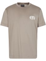 Emporio Armani t-shirt à logo brodé - Tons neutres - thumbnail