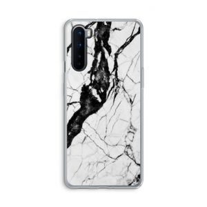 Witte marmer 2: OnePlus Nord Transparant Hoesje