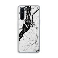 Witte marmer 2: OnePlus Nord Transparant Hoesje