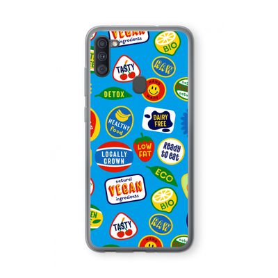 Fruitsticker: Samsung Galaxy A11 Transparant Hoesje