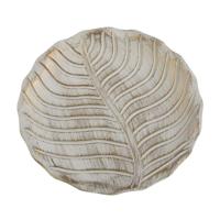 Middenstuk Versa Leaf B Wit Hout MDF 3 cm 3 x 40 x 40 cm