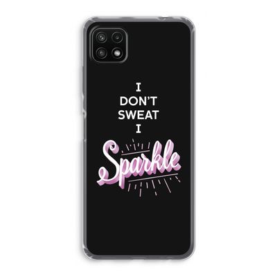 Sparkle quote: Samsung Galaxy A22 5G Transparant Hoesje
