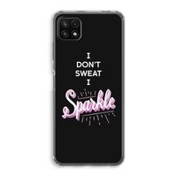 Sparkle quote: Samsung Galaxy A22 5G Transparant Hoesje