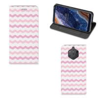 Nokia 9 PureView | Hoesje met Magneet | Waves Roze