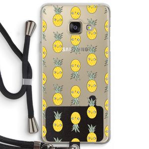 Ananas: Samsung Galaxy A3 (2016) Transparant Hoesje met koord