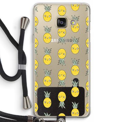Ananas: Samsung Galaxy A3 (2016) Transparant Hoesje met koord