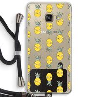 Ananas: Samsung Galaxy A3 (2016) Transparant Hoesje met koord