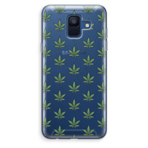 Weed: Samsung Galaxy A6 (2018) Transparant Hoesje
