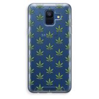Weed: Samsung Galaxy A6 (2018) Transparant Hoesje - thumbnail