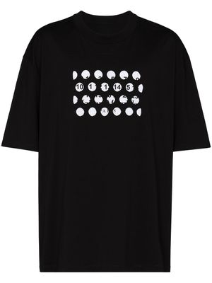 Maison Margiela t-shirt à logo imprimé - Noir