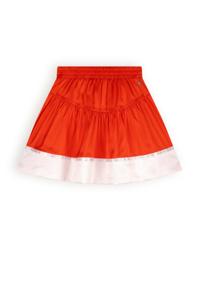 NoNo Meisjes rok solid satin - Nika - Vlammen rood