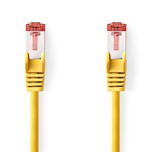 CAT6-kabel | RJ45 Male | RJ45 Male | S/FTP | 0.50 m | Rond | LSZH | Geel | Label