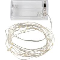 Creativ Company Led slinger met lampjes, l: 3,15 m, zilver, 1 stuk