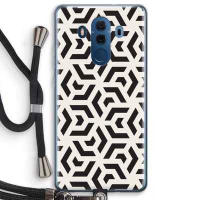 Crazy pattern: Huawei Mate 10 Pro Transparant Hoesje met koord